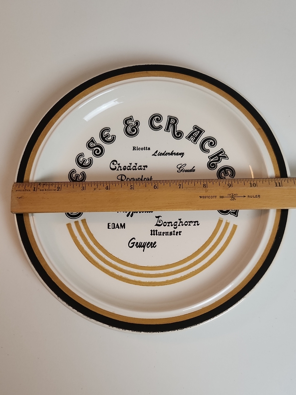 Vintage Mid Century Cheese And Crackers Serving Plate - Picture 3 of 3